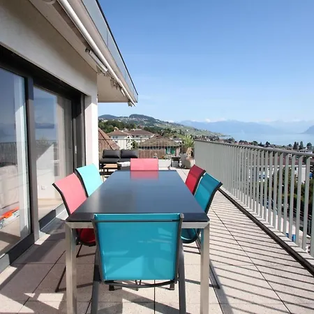 Magnifique Et Spacieux Appartement Avec Vue Lac 公寓 Pully